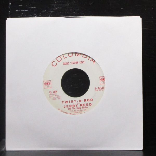 Jerry Reed - Hully Gully Guitar / Twist-A-Roo 7" VG+ Promo Vinyl 45 Columbia USA - Shuga Records