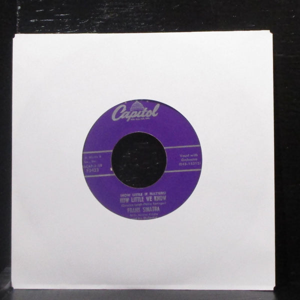 Frank Sinatra - How Little We Know / Five Hundred Guys 7" VG+ Vinyl 45 Capitol - Shuga Records