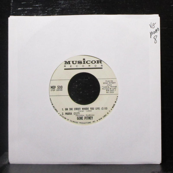 Gene Pitney - On The Street Where You Live EP 7" VG Promo 45 Musicor MEP 500 - Shuga Records