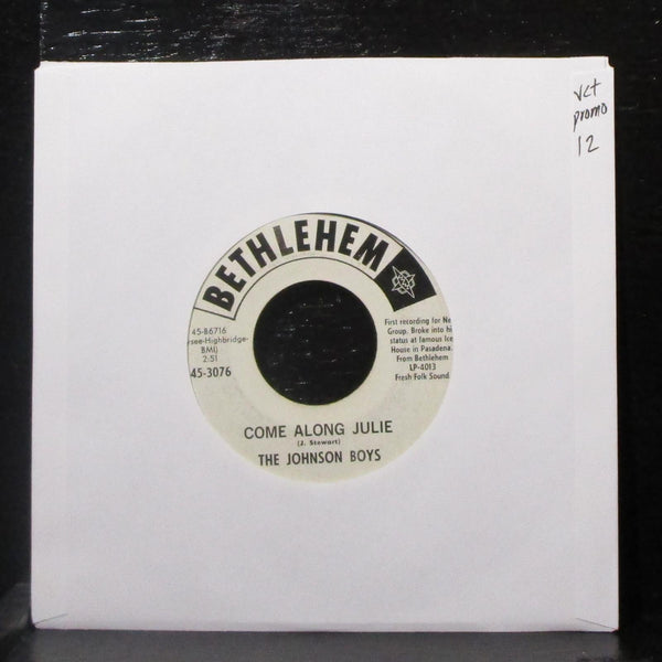 The Johnson Boys - Come Along Julie / Strontium Ninety 7" VG+ Promo Vinyl 45 - Shuga Records