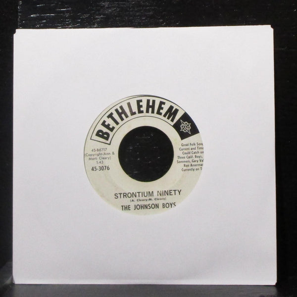 The Johnson Boys - Come Along Julie / Strontium Ninety 7" VG+ Promo Vinyl 45 - Shuga Records