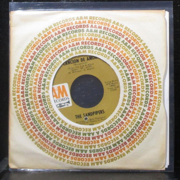 The Sandpipers - Softly / Cancion De Amor 7" Mint- Vinyl 45 A&M 968 USA 1967 - Shuga Records