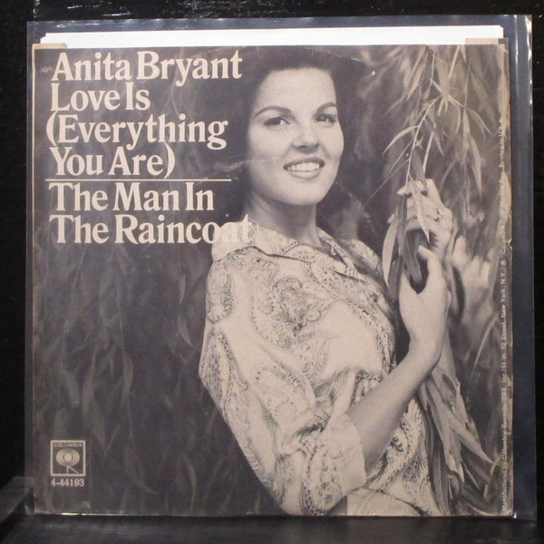 Anita Bryant - Love Is / Man In A Raincoat 7" Mint- Promo Vinyl 45 Columbia - Shuga Records