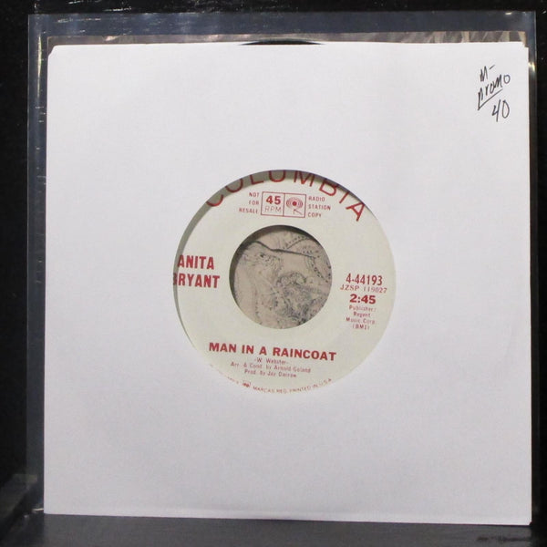Anita Bryant - Love Is / Man In A Raincoat 7" Mint- Promo Vinyl 45 Columbia - Shuga Records