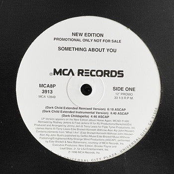 New Edition ‎– Something About You - Mint- 12" Single Promo 1996 USA - RnB
