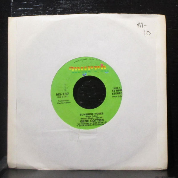 Gene Cotton - Sunshine Roses / Mrs. Oliver 7" Mint- Vinyl 45 Myrrh MS-137 USA - Shuga Records
