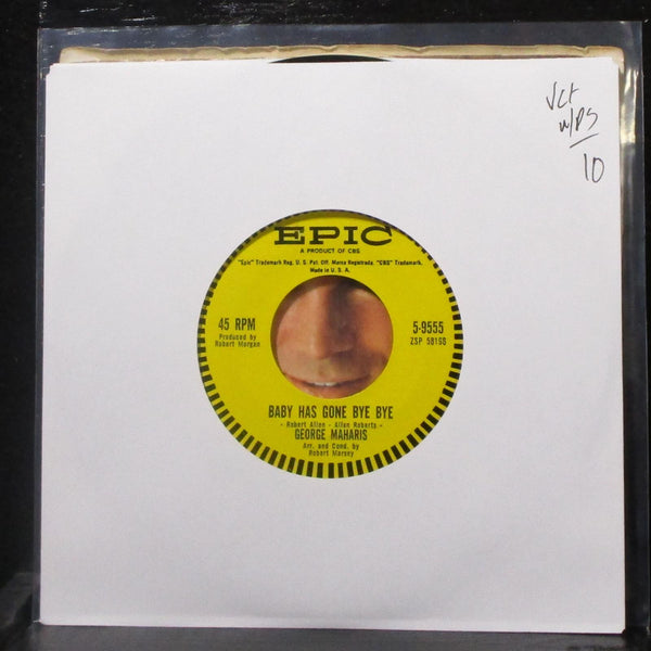 George Maharis - Baby Has Gone Bye Bye / After One Kiss 7" VG+ Vinyl 45 Epic - Shuga Records