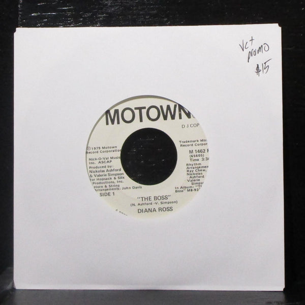 Diana Ross - The Boss 7" VG+ Promo Vinyl 45 Motown M 1462 F USA 1979 - Shuga Records
