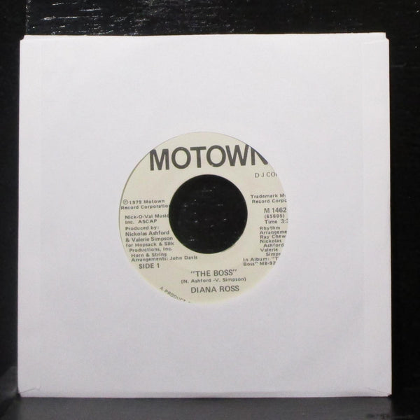 Diana Ross - The Boss 7" VG+ Promo Vinyl 45 Motown M 1462 F USA 1979 - Shuga Records