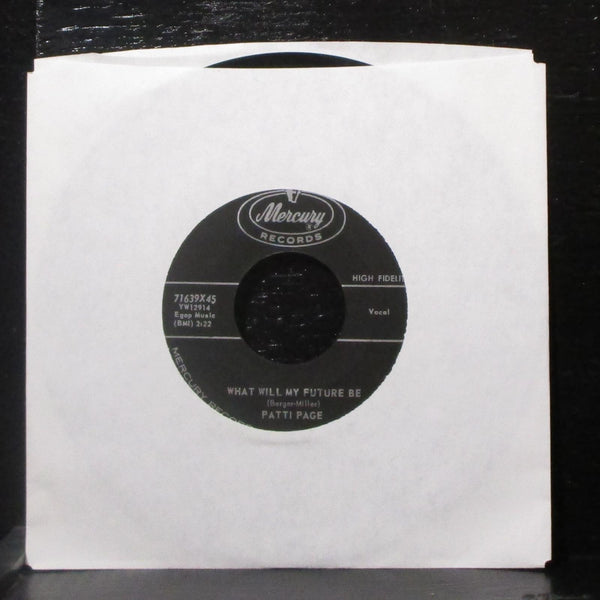 Patti Page - One Of Us / What Will My Future Be 7" Mint- Vinyl 45 Mercury 1960 - Shuga Records