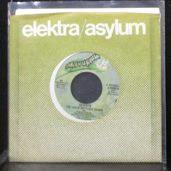 Queen - Tie Your Mother Down / Drowse 7" Mint- Vinyl 45 Elektra E-45385 USA 1977 - Shuga Records