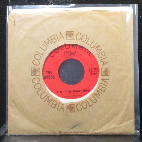 The Byrds - 5 D / Captain Soul 7" VG+ Vinyl 45 Columbia 4-43702 USA 1966 - Shuga Records