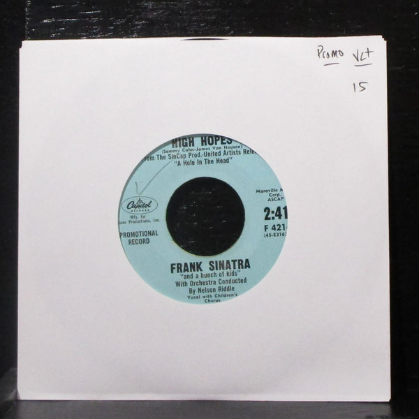 Frank Sinatra - High Hopes / All My Tomorrows 7" VG+ Promo Vinyl 45 Capitol 1959 - Shuga Records