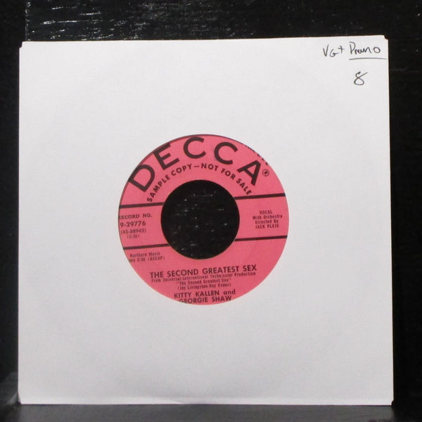 Kitty Kallen & Georgie Shaw - Go On With The Wedding 7" VG+ Promo Vinyl 45 - Shuga Records