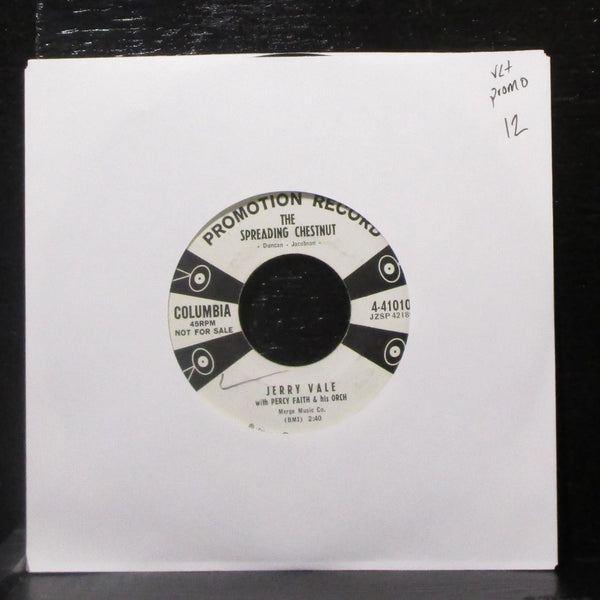 Jerry Vale - The Spreading Chestnut 7" VG+ Promo Vinyl 45 Columbia 4-41010 USA - Shuga Records