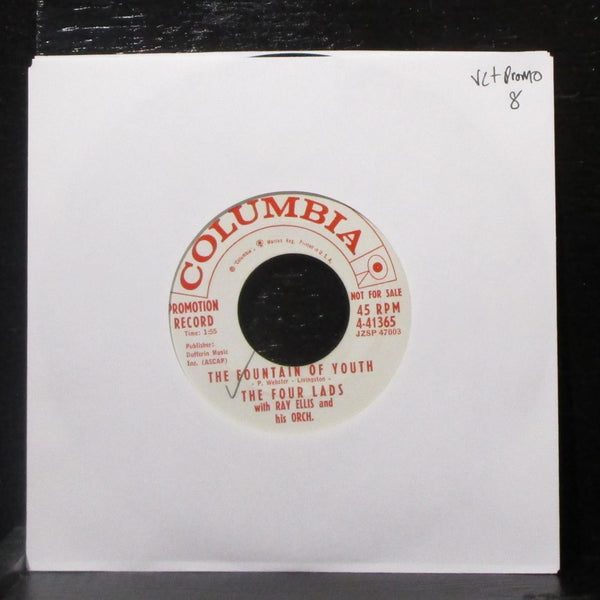 The Four Lads - The Fountain Of Youth 7" VG+ Promo Vinyl 45 Columbia 4-41365 - Shuga Records