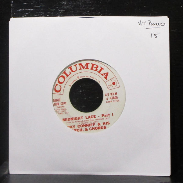 Ray Conniff - Midnight Lace - Part I & II 7" VG+ Promo Vinyl 45 Columbia 4-41800 - Shuga Records