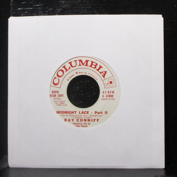 Ray Conniff - Midnight Lace - Part I & II 7" VG+ Promo Vinyl 45 Columbia 4-41800 - Shuga Records