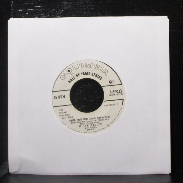 Mitch Miller - Autumn Leaves/ Under Paris Skies 7" VG+ Promo Vinyl 45 Columbia - Shuga Records