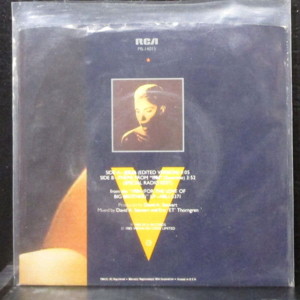 Eurythmics - Julia / 1984 (Sexcrime) 7" VG+ picture sleeve only RCA PB-14015 USA - Shuga Records