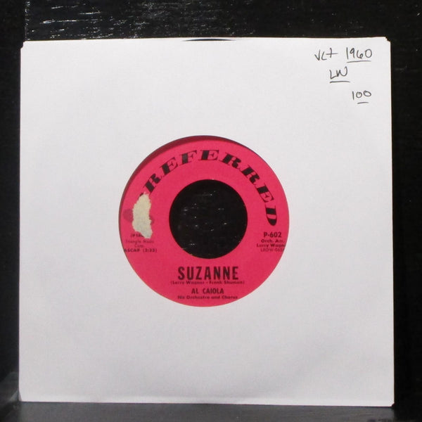Al Caiola - Evening Tide / Suzanne 7" VG+ Vinyl 45 Preferred P-602 USA 1960 - Shuga Records