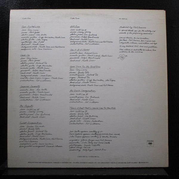 Phoebe Snow - Second Childhood LP Mint- PC 33952 Canada 1976 Vinyl Record - Shuga Records