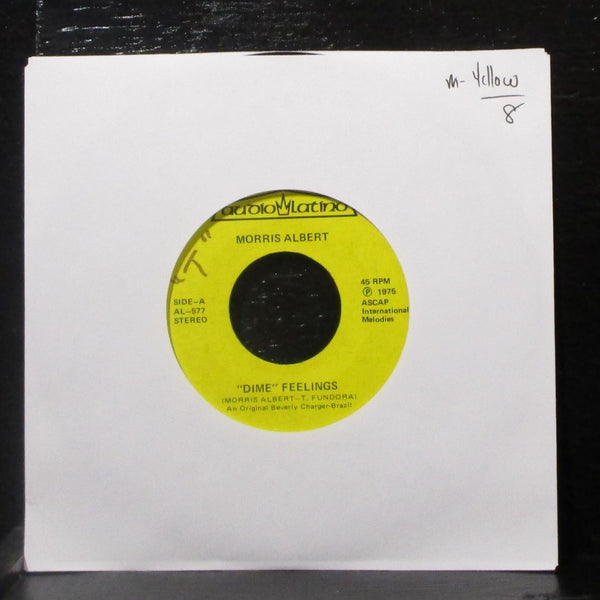 Morris Albert - Dime (Feelings) / Christine 7" Mint- Vinyl 45 AL-577 yellow USA - Shuga Records