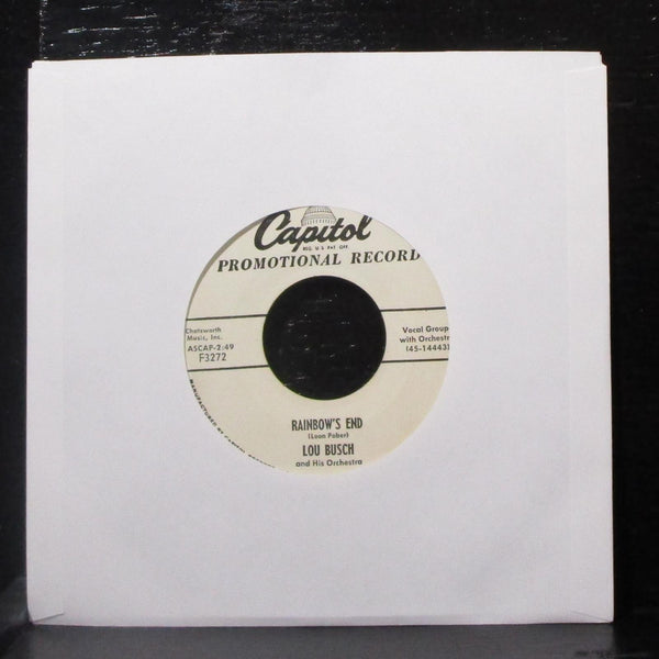 Lou Busch - Zambezi / Rainbow's End 7" VG+ Promo Vinyl 45 Capitol F3272 USA 1956 - Shuga Records