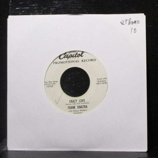 Frank Sinatra - Crazy Love / So Long, My Love 7" VG+ Promo Vinyl 45 Capitol 1957 - Shuga Records