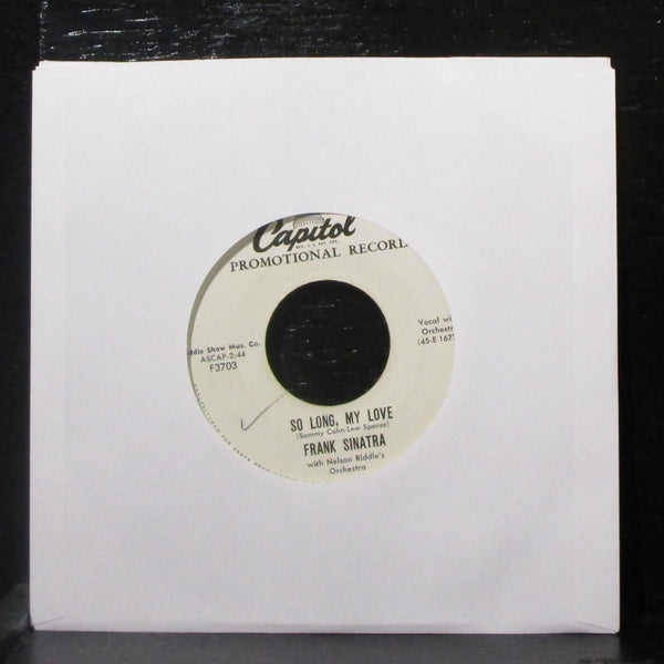 Frank Sinatra - Crazy Love / So Long, My Love 7" VG+ Promo Vinyl 45 Capitol 1957 - Shuga Records