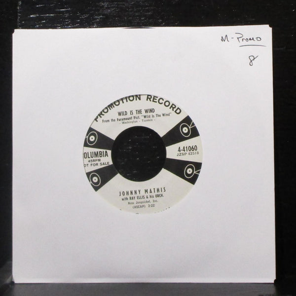Johnny Mathis - Wild Is The Wind / No Love 7" Mint- Promo Vinyl 45 Columbia 1957 - Shuga Records