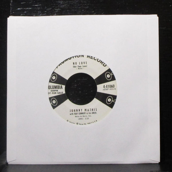 Johnny Mathis - Wild Is The Wind / No Love 7" Mint- Promo Vinyl 45 Columbia 1957 - Shuga Records