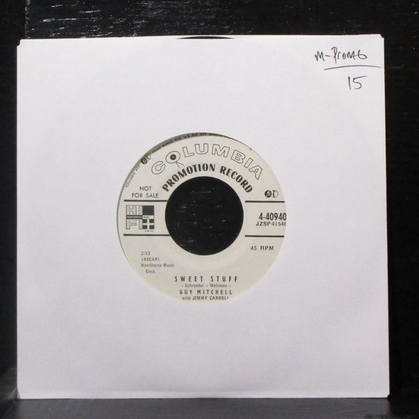 Guy Mitchell - Sweet Stuff 7" Mint- Promo 45 Columbia 4-40940 USA 1957 - Shuga Records