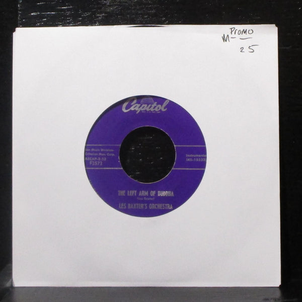 Les Baxter's Orchestra - The Left Arm Of Buddha 7" Mint- Promo Vinyl 45 Capitol - Shuga Records
