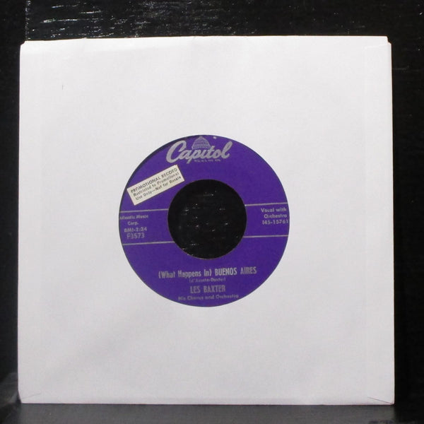 Les Baxter's Orchestra - The Left Arm Of Buddha 7" Mint- Promo Vinyl 45 Capitol - Shuga Records