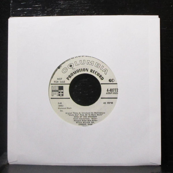 Mitch Miller - Song Of The Sparrow 7" VG Promo Vinyl 45 Columbia 4-40772 USA - Shuga Records