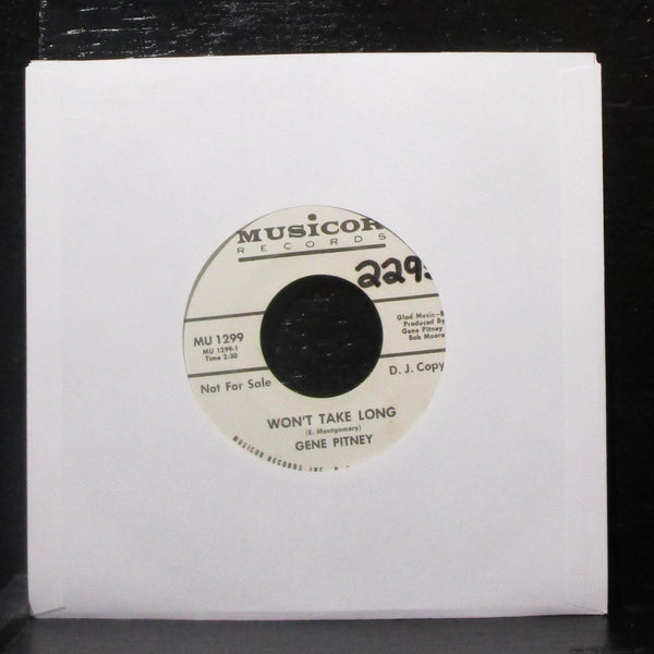 Gene Pitney - Won't Take Long / The More I Saw Of Her 7" Mint- Promo Vinyl 45 - Shuga Records