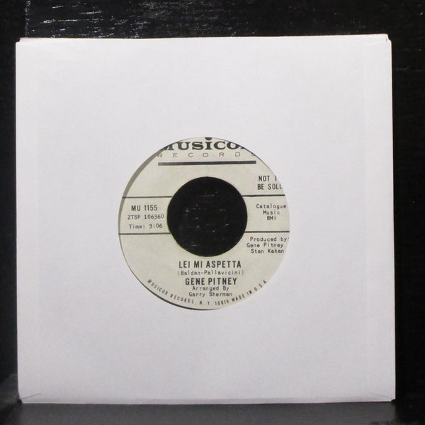 Gene Pitney - Nessuno Mi Puo' Giudcare / Lei Mi Aspetta 7" VG+ Vinyl 45 Musicor - Shuga Records