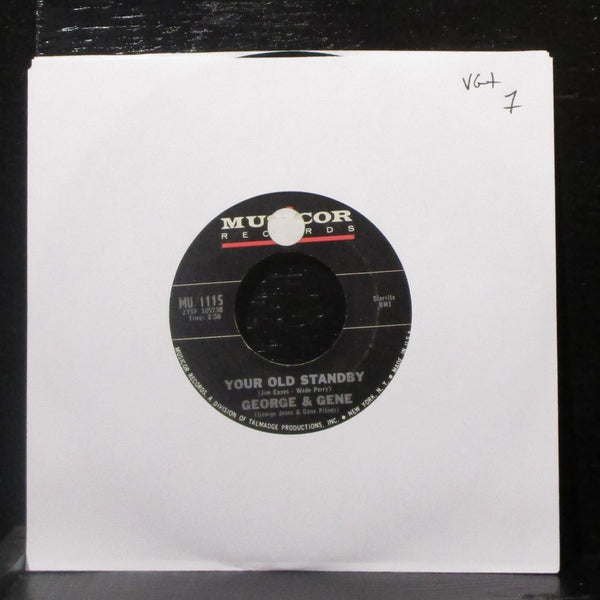 George & Gene - Your Old Standby / Big Job 7" VG+ Vinyl 45 Musicor MU 1115 USA - Shuga Records