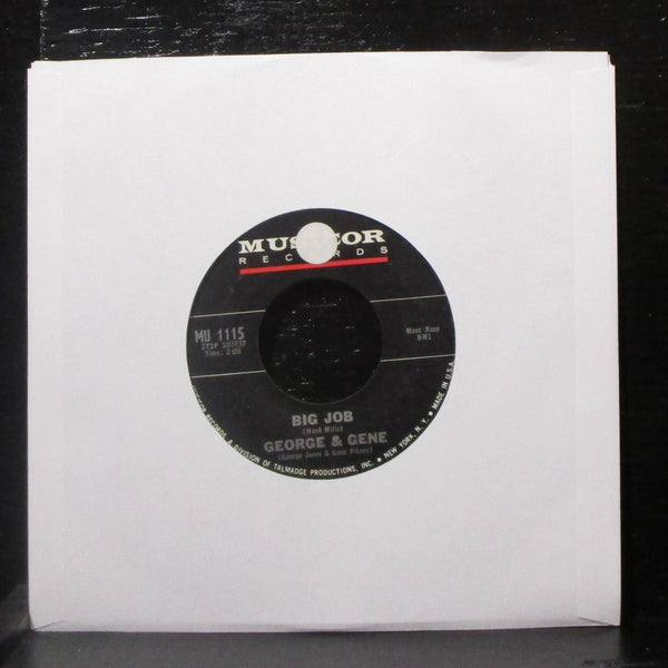 George & Gene - Your Old Standby / Big Job 7" VG+ Vinyl 45 Musicor MU 1115 USA - Shuga Records