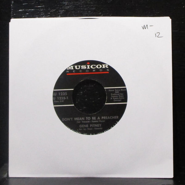 Gene Pitney - Animal Crackers / Don't Mean To Be A Preacher 7" Mint- Vinyl 45 - Shuga Records