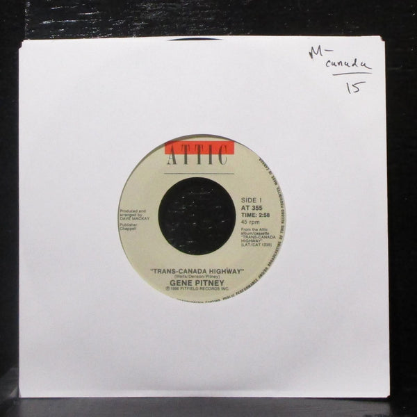 Gene Pitney - Trans-Canada Highway / California Free 7" Mint- 45 Attic Canada - Shuga Records