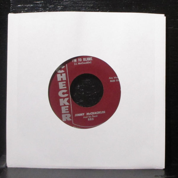 Jimmy McCracklin - The Walk / I'm To Blame 7" VG+ Vinyl 45 Checker 885 USA 1958 - Shuga Records