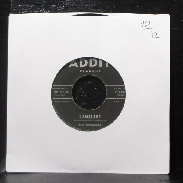 The Ramblers - Devil Train / Rambling 7" VG+ Vinyl 45 Addit A-1257 USA 1960 - Shuga Records