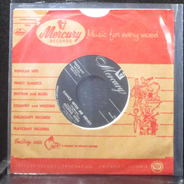Georgia Gibbs - Dance With Me Henry 7" VG+ Vinyl 45 Mercury 70572-X45 USA - Shuga Records