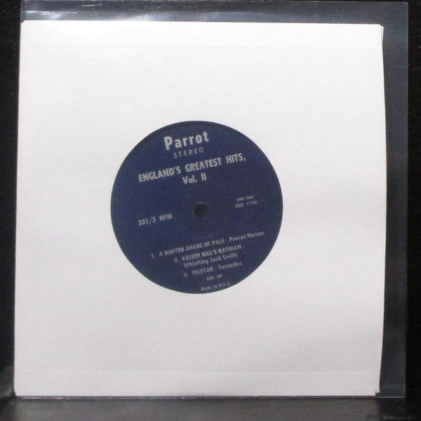 Various Artists - England's Greatest Hits, Vol. II EP 7" VG+ 33 Parrot SBG 58 - Shuga Records