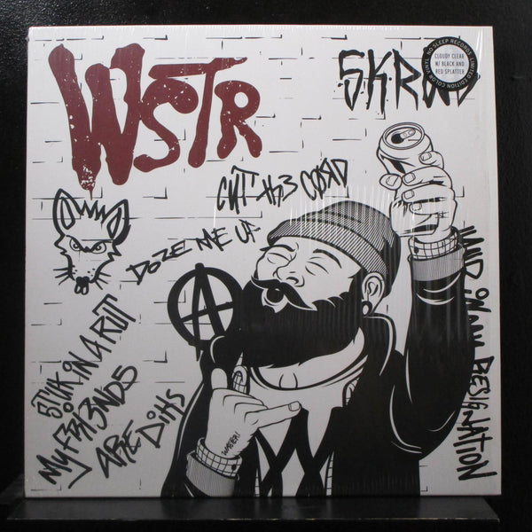 WSTR - SKRWD 12" EP Mint- NSR156 Cloudy Clear With Black & Red Splatter Vinyl - Shuga Records