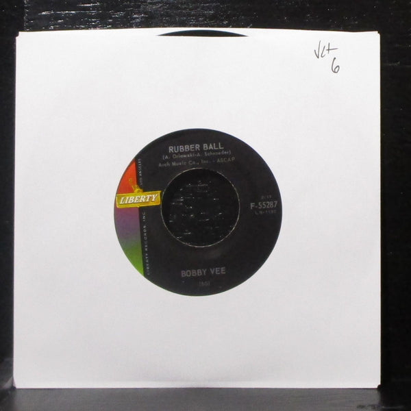 Bobby Vee - Rubber Ball / Everyday 7" VG+ Vinyl 45 Liberty F-55287 USA 1960 - Shuga Records