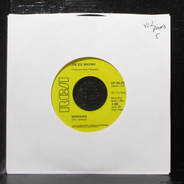 Jim Ed Brown - Morning 7" VG+ Promo Vinyl 45 RCA SP-45-230 USA 1970 - Shuga Records