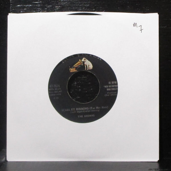 The Browns - Scarlet Ribbons / Blue Bells Ring 7" Mint- Vinyl 45 RCA 47-7614 - Shuga Records